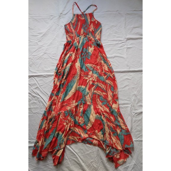 Intimately Free People Heat Wave Printed Maxi Handkerchief Slip Dress Size S - Picture 2 of 11